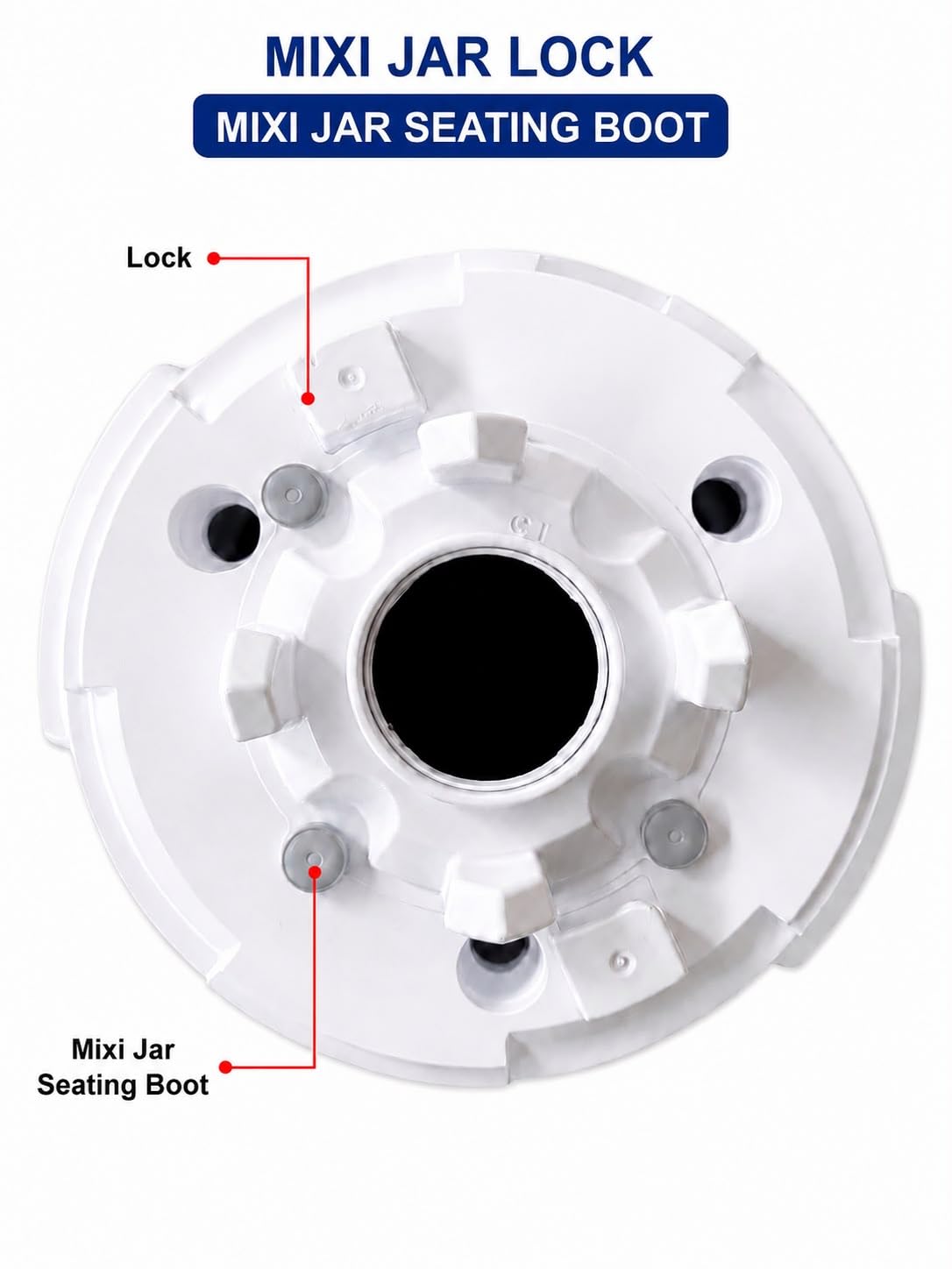 Jar Lock and Seating Boot | Compatible with Sujata Mixer Grinder