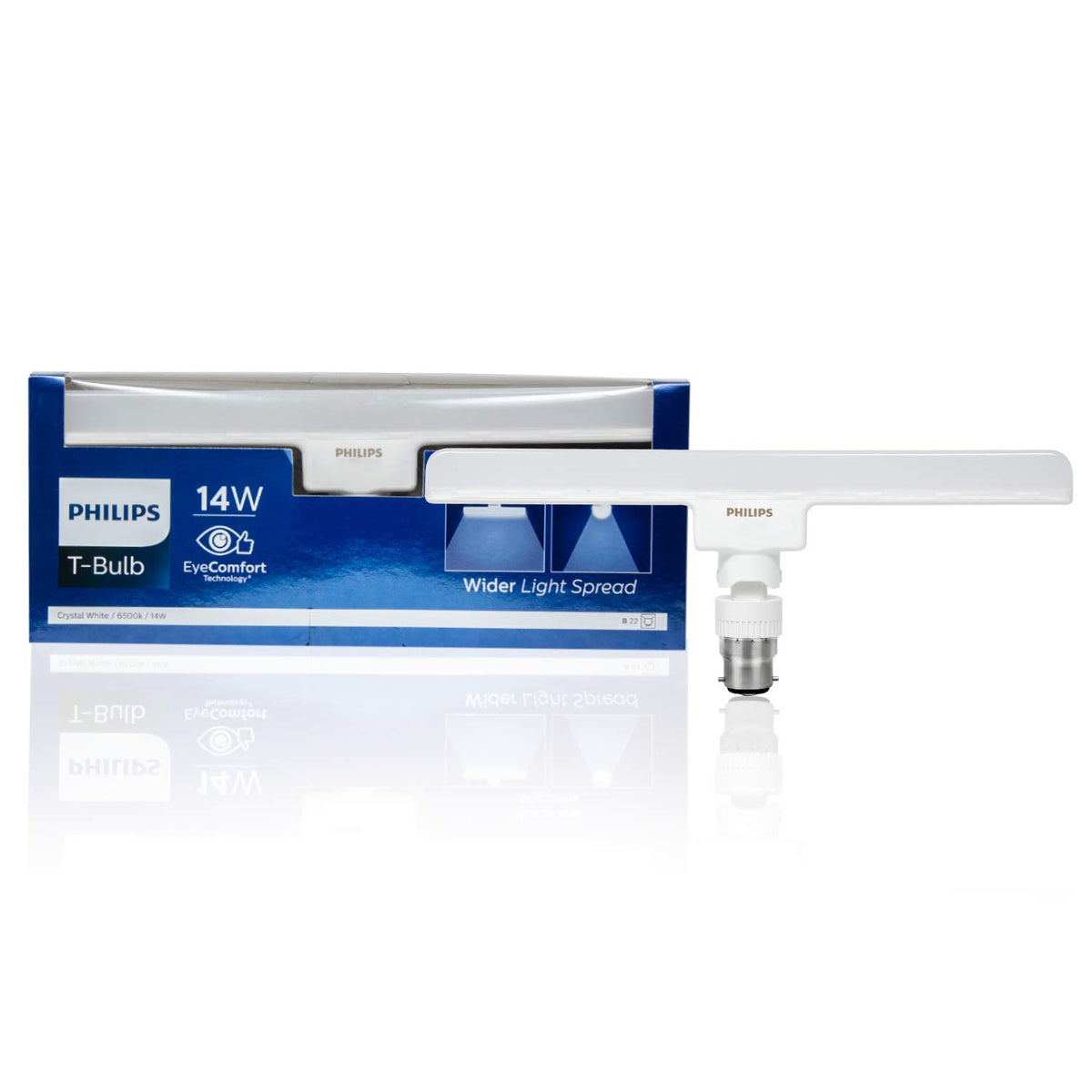 Philips Stellar Bright 14W B22 LED T-Bulb,Cool Daylight, Pack of 1