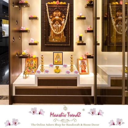 MAASHIV TRENDZ Brass Glossy Finish Kubera Panai/Lakshmi Kubera Pot | Gubera Panai/Lakshmi Kubera