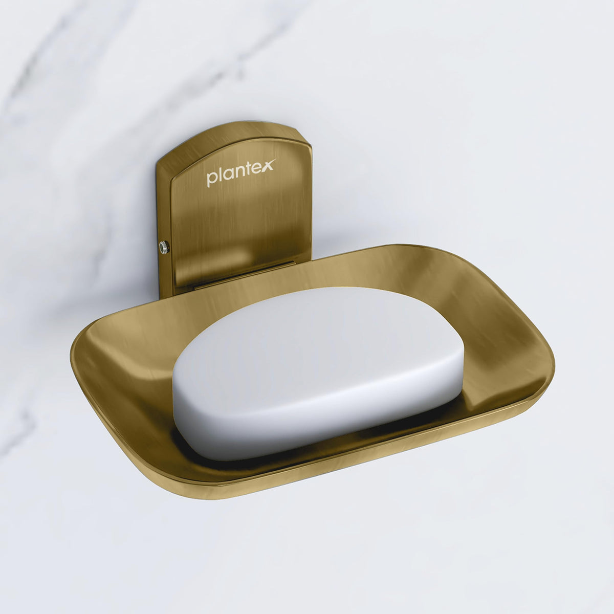 Plantex 304 Grade Stainless Steel Bathroom Soap Holder/Soap Stand for Washbasin/Soap Dish/Bathroom Accessories - Parv (Brass Antique)-1