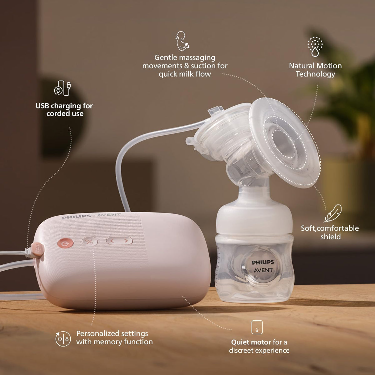 Philips Avent Electric Single Breast Pump And Store Set (SCF332/33)