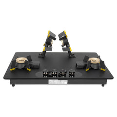 Faber Liftable Burners Hob - 80cm Black Glass| Auto Ignition| FFD| Cast Iron Pan Support| Premium Knobs| 1Yr Comprehensi