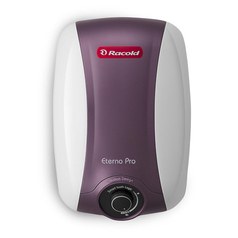 Racold Eterno Pro Storage Water Heater (Geyser) 25L with ABS Body – Corrosion Prevention with Titanium Enameled Coating, 7 Yrs Warranty on Tank, Energy Efficient, Free Standard Installation & Pipes