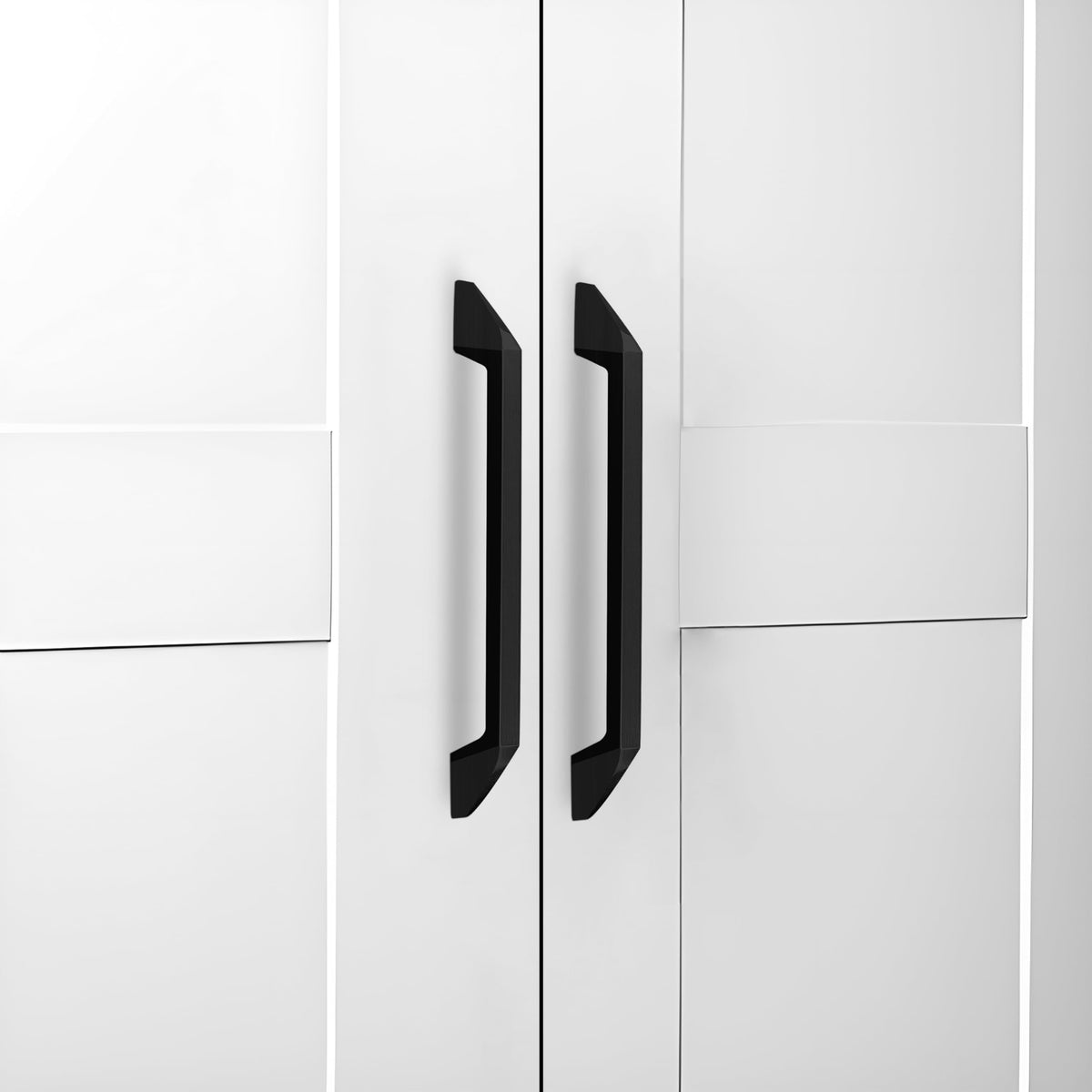 Plantex Cabinet Handle/Kitchen Cabinet Door Handle/Wardrobe/96 mm Cupboard Handle/Door Pull-Push Handle for Home/Office - Pack of 2 (Black) (Model APS-DTC-3780)-1
