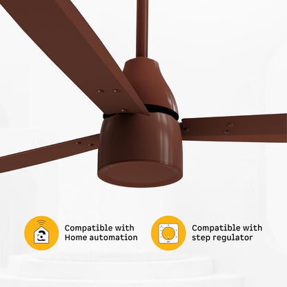 atomberg Renesa Prime 1200mm BLDC Ceiling Fan | Compatible with Step Regulator | BEE 5 star | High Air Delivery | Low Noise | Sleek Design | Power Saving | 3 Year Warranty| Gloss Brown