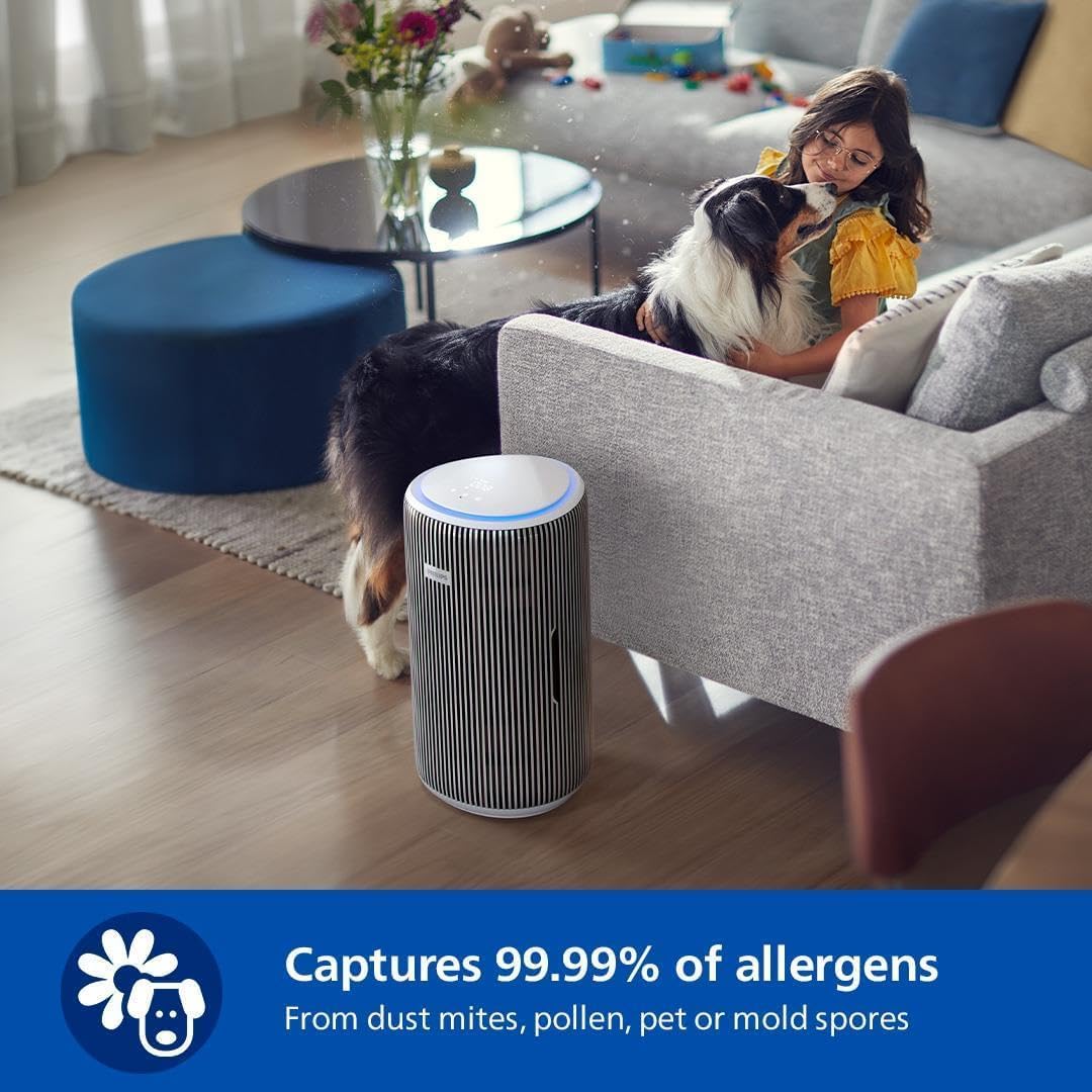 Philips AC3220/60 Smart Air Purifier for Home with CADR of 520 m³/h and Covers upto 600 sq.ft