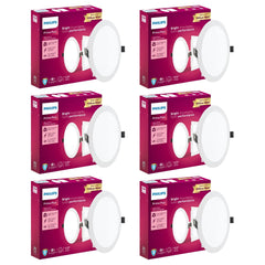 Philips 15W Round AP Plus Ultraglow LED DL (Pack of 6) (Warm White, B0DT12S2W3)