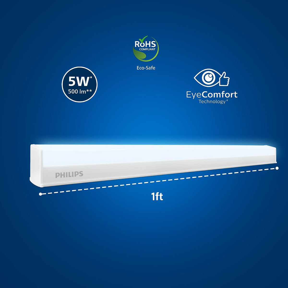 Philips 5-watt LED Batten/Tubelight (Cool Day Light, B0CPY3C7Q4)