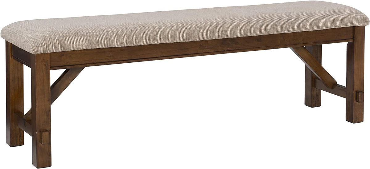 Solid Sheesham Rustic Wooden Bench for Garden | Indoor Seating | Living Room | Kitchen | Home | Bedroom 60" L x
