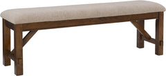 Solid Sheesham Rustic Wooden Bench for Garden | Indoor Seating | Living Room | Kitchen | Home | Bedroom 60" L x