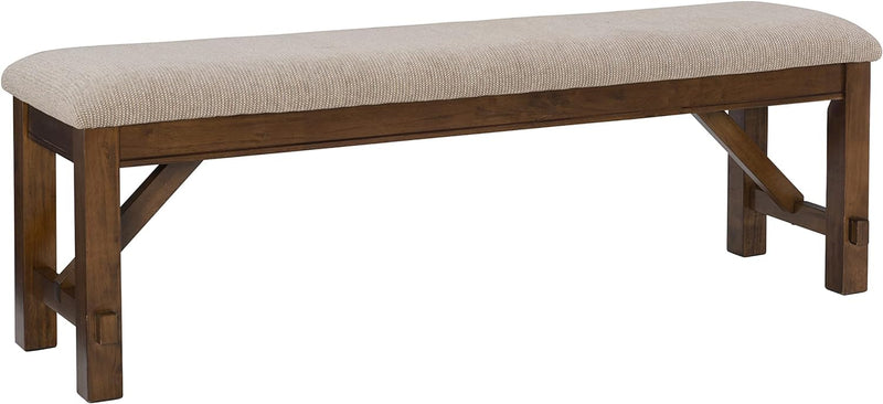 Solid Sheesham Rustic Wooden Bench for Garden | Indoor Seating | Living Room | Kitchen | Home | Bedroom 60" L x