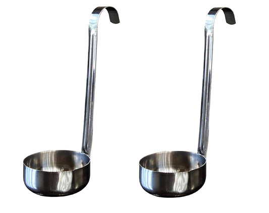 Dynore Stainless Steel Oil Ladle for Barni- Set of 2