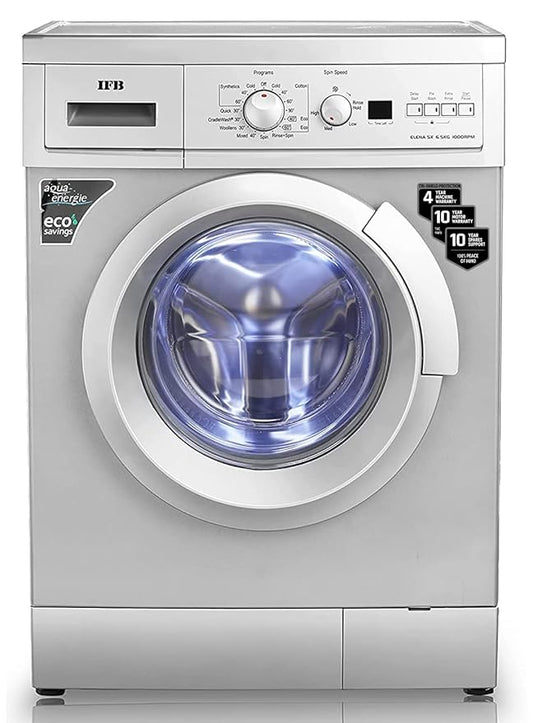 IFB 6.5 Kg Fully-Automatic Front Loading Washing Machine (Elena SX 6510, SX -Silver, In-Built Heater)