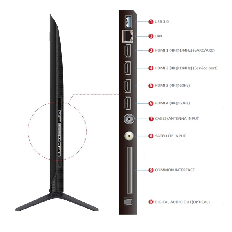 TCL 189 cm (75 inches) 4K UHD Smart QD-Mini LED Google TV 75Q6C