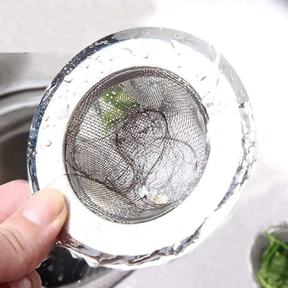 Dynore Stainless Steel Sink Strainer Kitchen Drain Basin Basket Filter Stopper Drainer/SS Sink Jali (4 Inch / 10.5 cm) Pack of 2