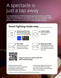 Philips Smart WiFi Aura LED Downlight (Wiz Connected) (Warm White to cool, B0F948MCGH)
