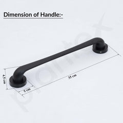 Plantex Zinc Alloy Polo 14-Inch Pull Handle For Main Doors Of House/Office/Hotel (Rich Black Finish - Big) - 3 Years Warranty-2