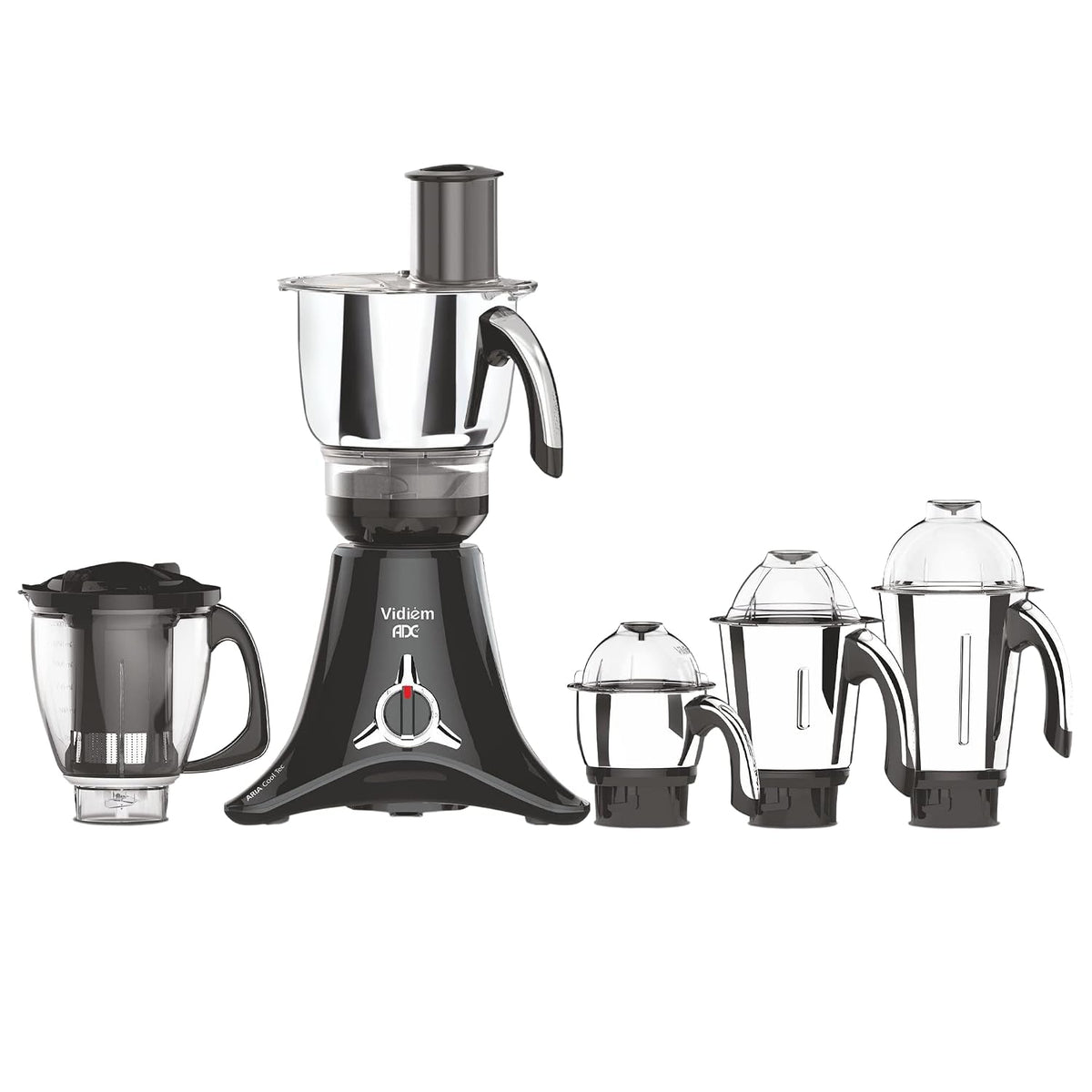 Vidiem MG 603 A VStar ADC 550 Watts 110 Volts Mixer Grinder (Black) - For Use in USA and Canada Only