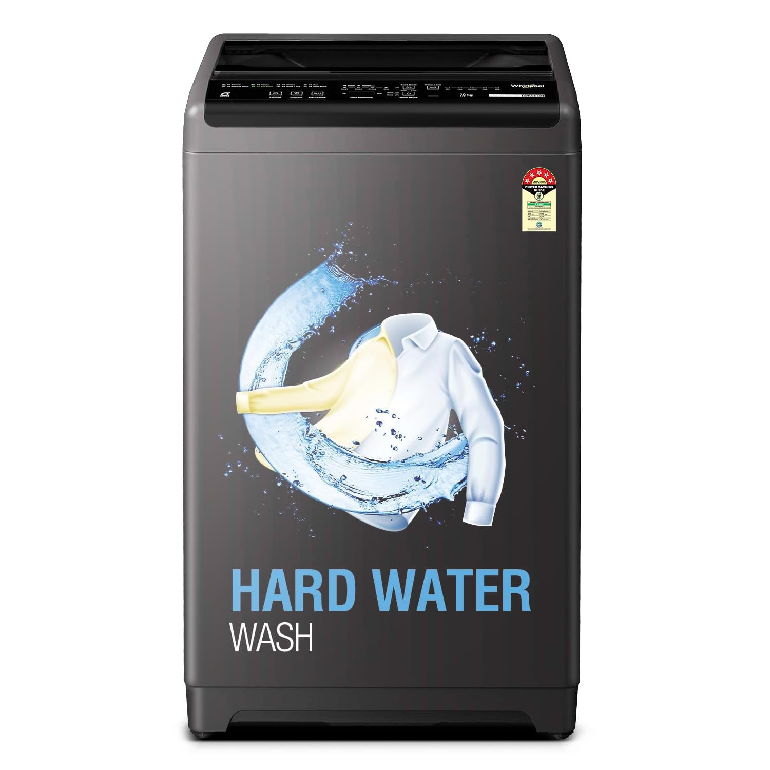 Whirlpool 7 kg Magic Clean 5 Star Fully Automatic Top Load Washing Machine Grey (MAGIC CLEAN 7.0 GENX GREY 5YMW)