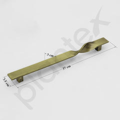 Plantex Heavy Duty Main Door Handle/14 Inch Door Handle for Main Door/Pull-Push Door Handle for Wooden & Glass Door - Pack of 1 (S-110-Brass Antique) - 3 Years Warranty-3