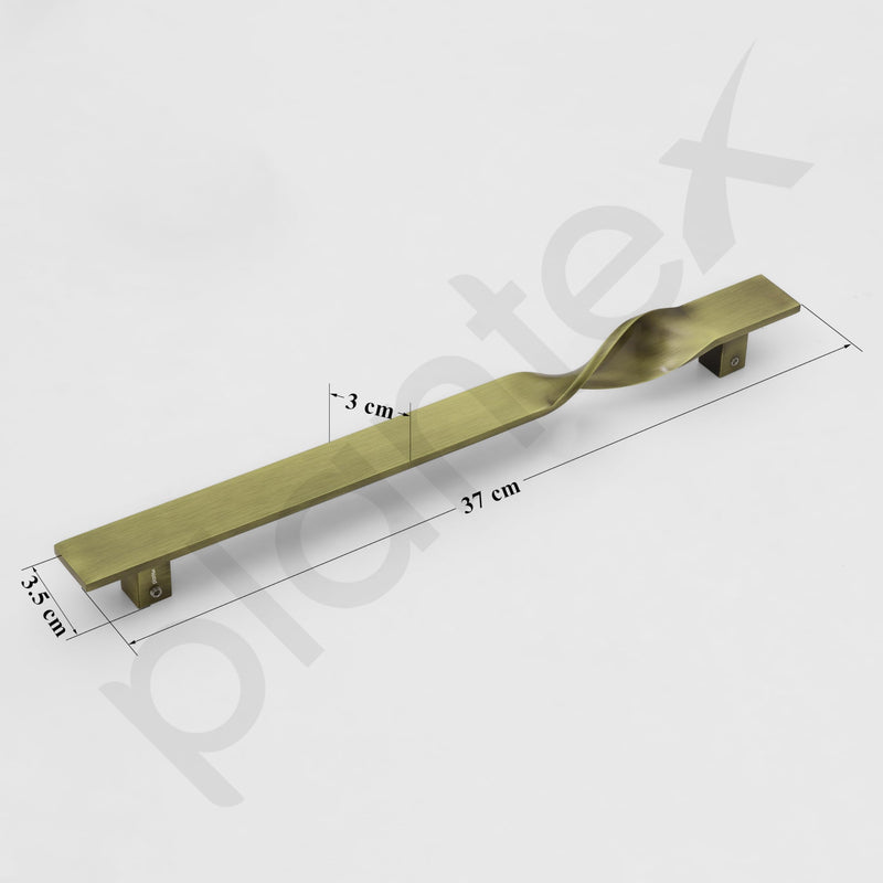 Plantex Heavy Duty Main Door Handle/14 Inch Door Handle for Main Door/Pull-Push Door Handle for Wooden & Glass Door - Pack of 1 (S-110-Brass Antique) - 3 Years Warranty-3