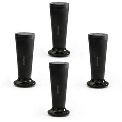 Plantex 6 Inch Sofa Leg for Bed Furniture/Aluminium Sofa Leg for Table/Support Legs/Furniture Leg - Pair of 2 (4 Piece) (DTS-87, Black)-1