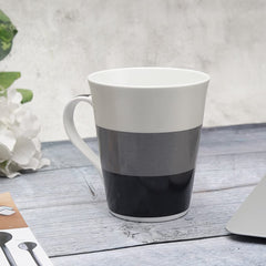 Clay Craft Bute Series Printed Design Ceramic Mug (Blue, Medium, 330ml, CC MM1 BUTE BU408)