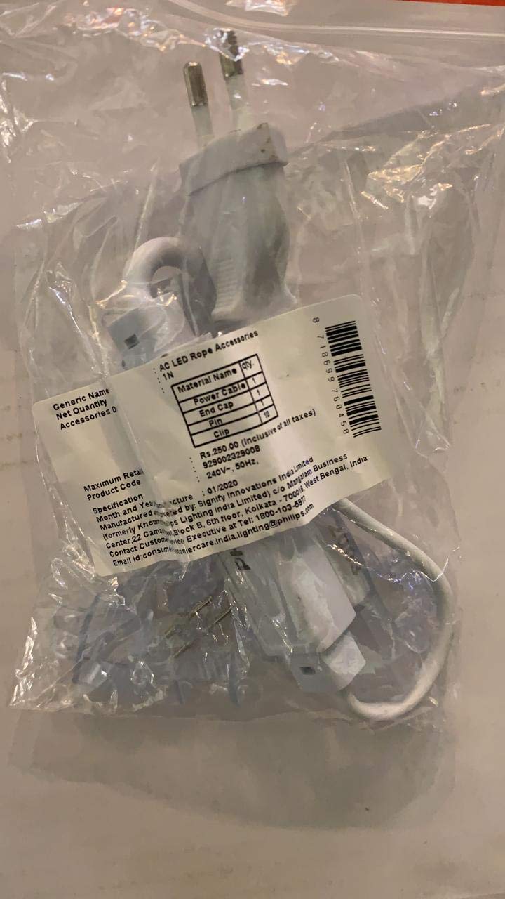 Philips Marathon Led Rope Adaptor(White),5 meters