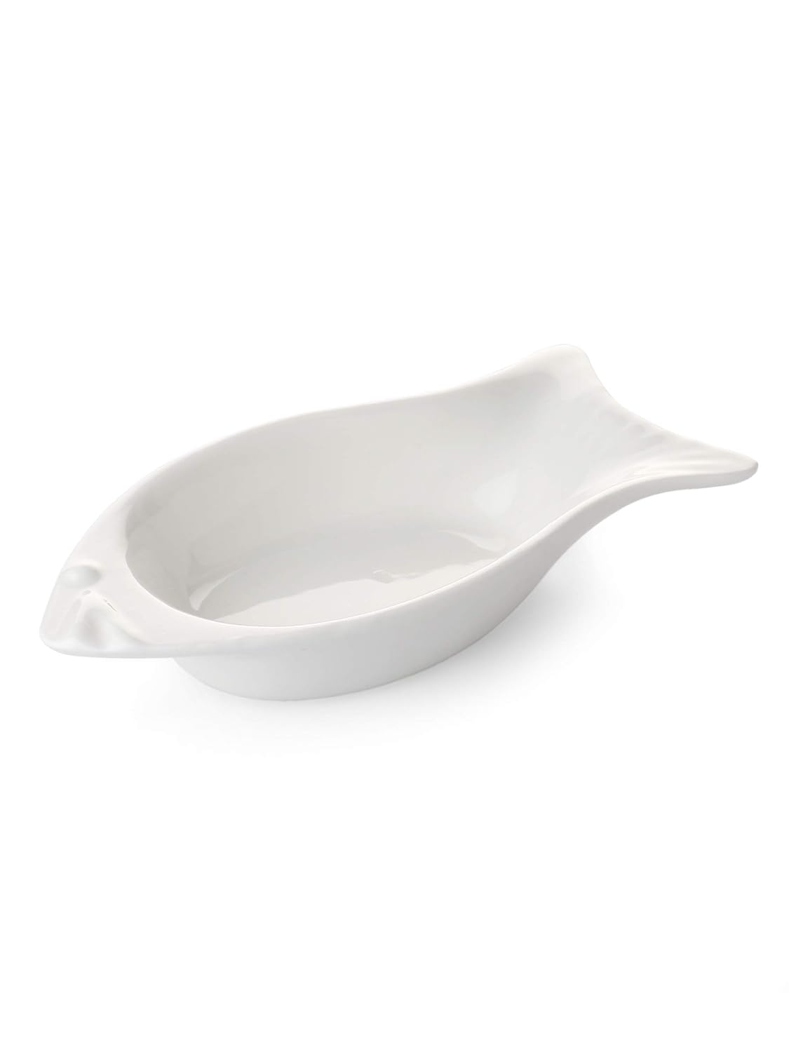 Clay Craft Basics Small and Smart Soy Sauce Dish-Fish Shaped (25ml) Set of 4 Perfect for Modern Kitchen