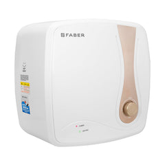 Faber Helios 15L Storage Water Heater | 5★ BEE | Auto Cutout | Warranty:5Y Tank,2Y Element & Product|8 Bar| Glassline Co