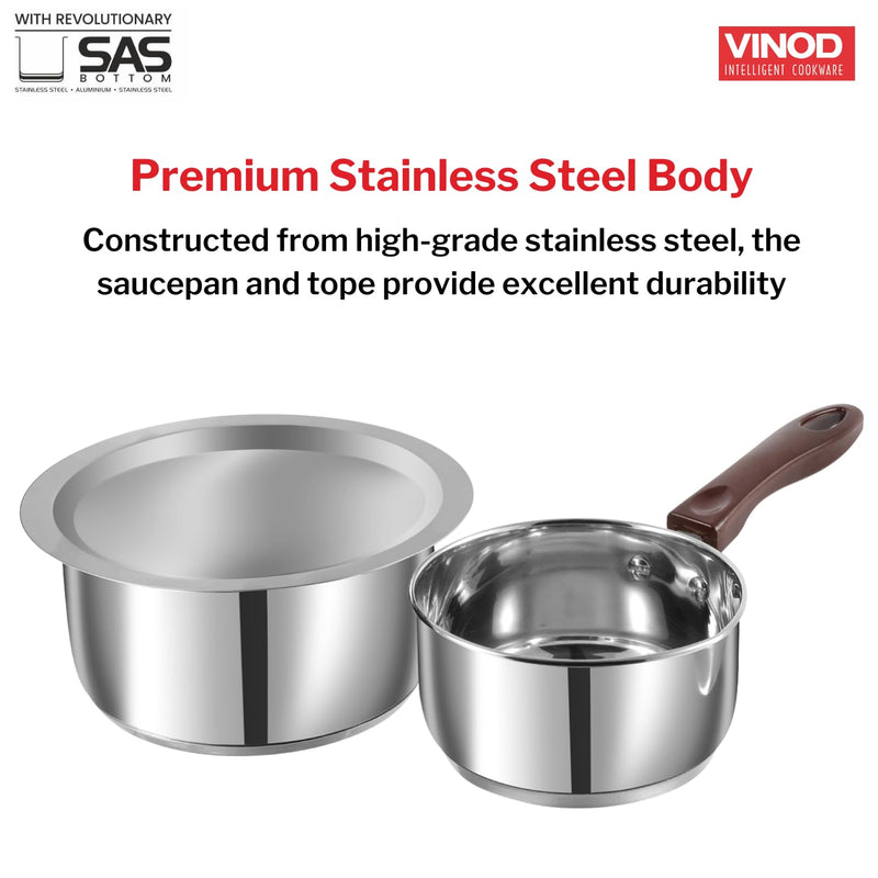 Vinod Regular Saucepan & Tope with lid sets (Induction Friendly)