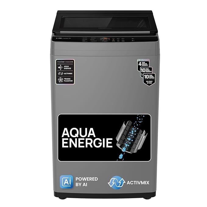 IFB 6.5 Kg 5 Star with Deep Clean® Technology, AI Powered, Fully Automatic Top Load Washing Machine (TL650MG1, ActivMix, Aqua Energie, Med Grey)