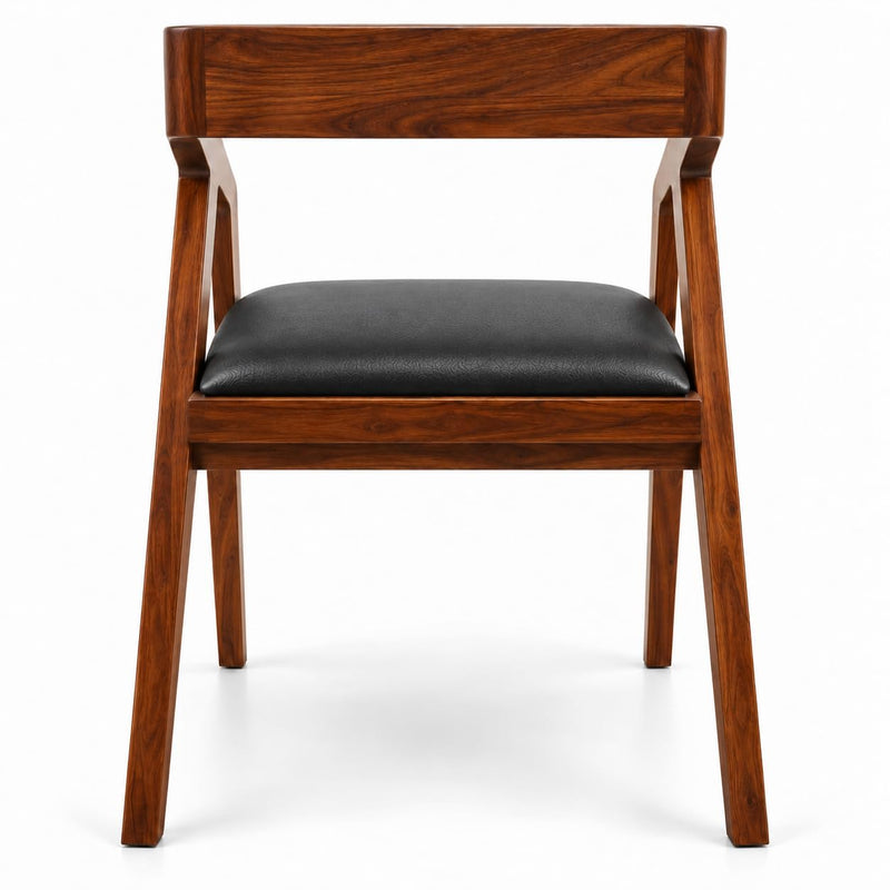 Solid Sheesham Bar Chair Modern Furniture Off Games Wooden High Chair Pu Leather Chair Cushion for Kitchen | Li