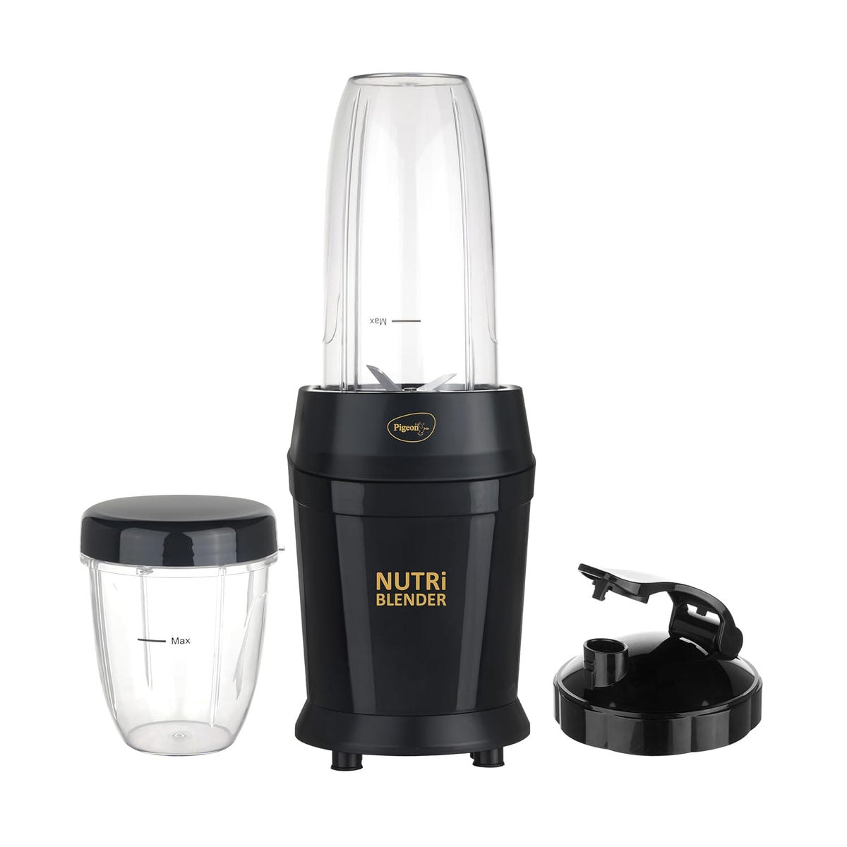 Pigeon by Stovekraft Nutri Blender | Grinder Juicer Blender Smoothie Maker All-in-1 Machine | 600 Watt | 2 Jars- Multius