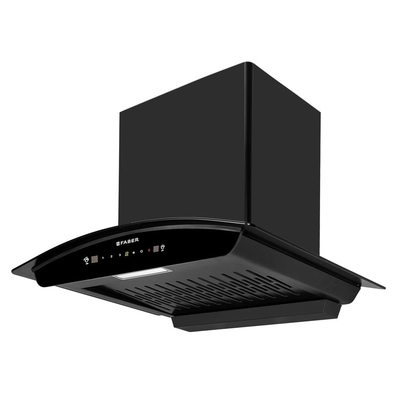 Faber Crest Pro 60cm 1350 m3/hr Filterless Autoclean Chimney | Touch & Gesture Control | Curved Shaped | Wall Mounted|8Y