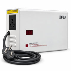 IFB IVS 1705 WMT 150-305V Voltage Stabilizer for Washing Machine Microwave Treadmill (White, Metallic Finish)
