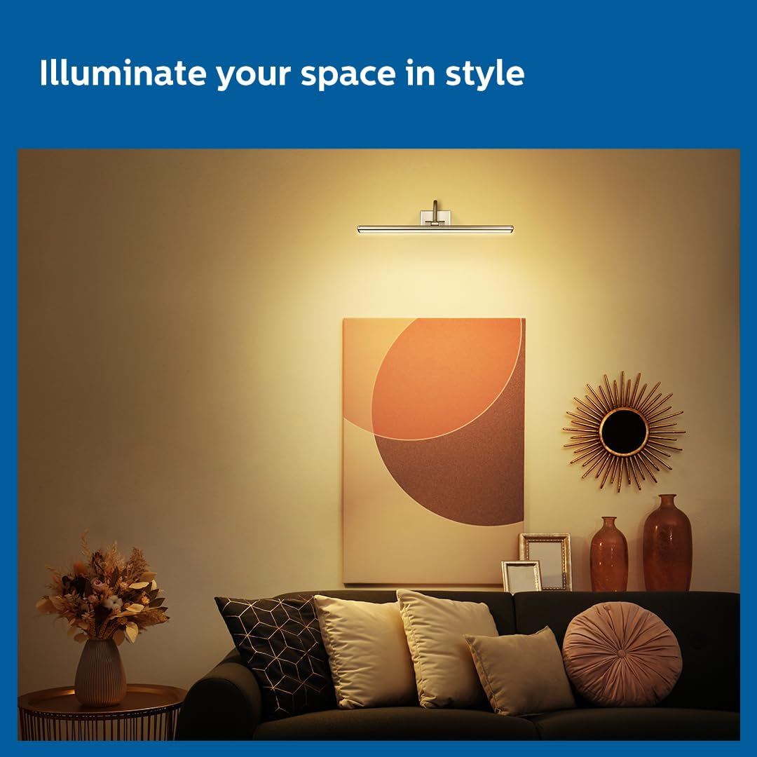 Philips 7-Watts Moonglade Silver Picture Light (Pack of 2)