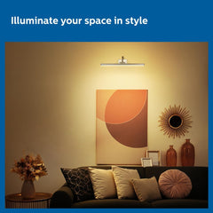 Philips 7-Watts Moonglade Silver Picture Light (Pack of 2)