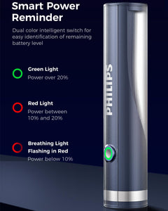 Philips Portable Torch Rechargeable, 400 Lumens Torch Light & Camping Light
