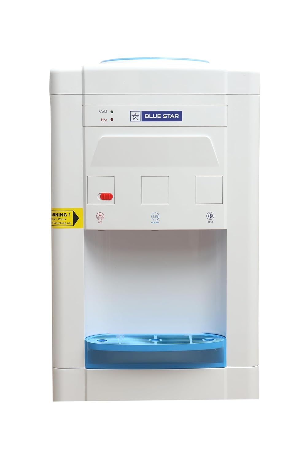 BLUE STAR Water Dispenser BWD3FMGA | Hot, Plain and Cold Water | Floor Mounted Without Cabinet, 2.5 Liter, White
