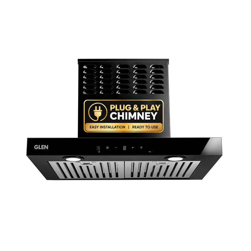 Glen Wall Mounted Ductless Kitchen Chimney 60cm (CH6052DFMSBFBL60)-1
