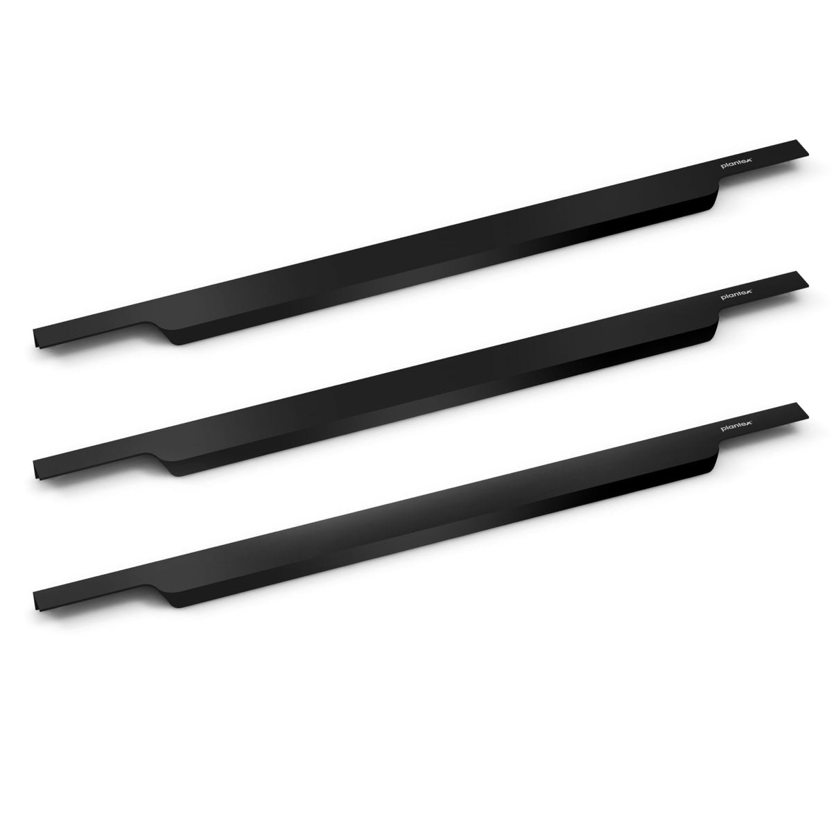 Plantex Profile Handle for Kitchen Cabinet/28 Inch Aluminium Drawer Profile Handle/Wardrobe Pull Handle for Home/Office/Hotel - Pack of 3 (Black) (Model APS-PF-1004)