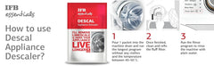 IFB Essential Descal Appliance Descaler 100gm (pack Of 5)