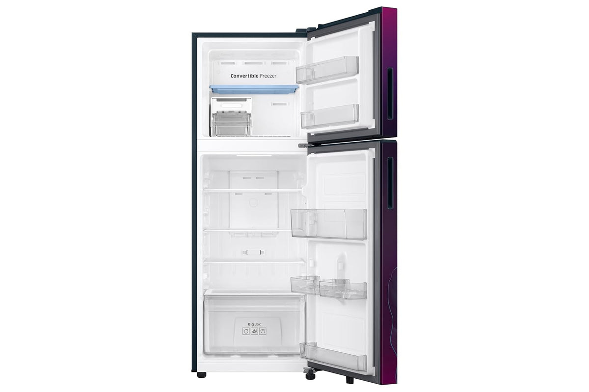Samsung 236 L, 2 Star, Convertible, Digital Inverter Frost Free Double Door Refrigerator (RT40H28U2PRHL, Paradise Bloom Purple, 2026 Model)-4