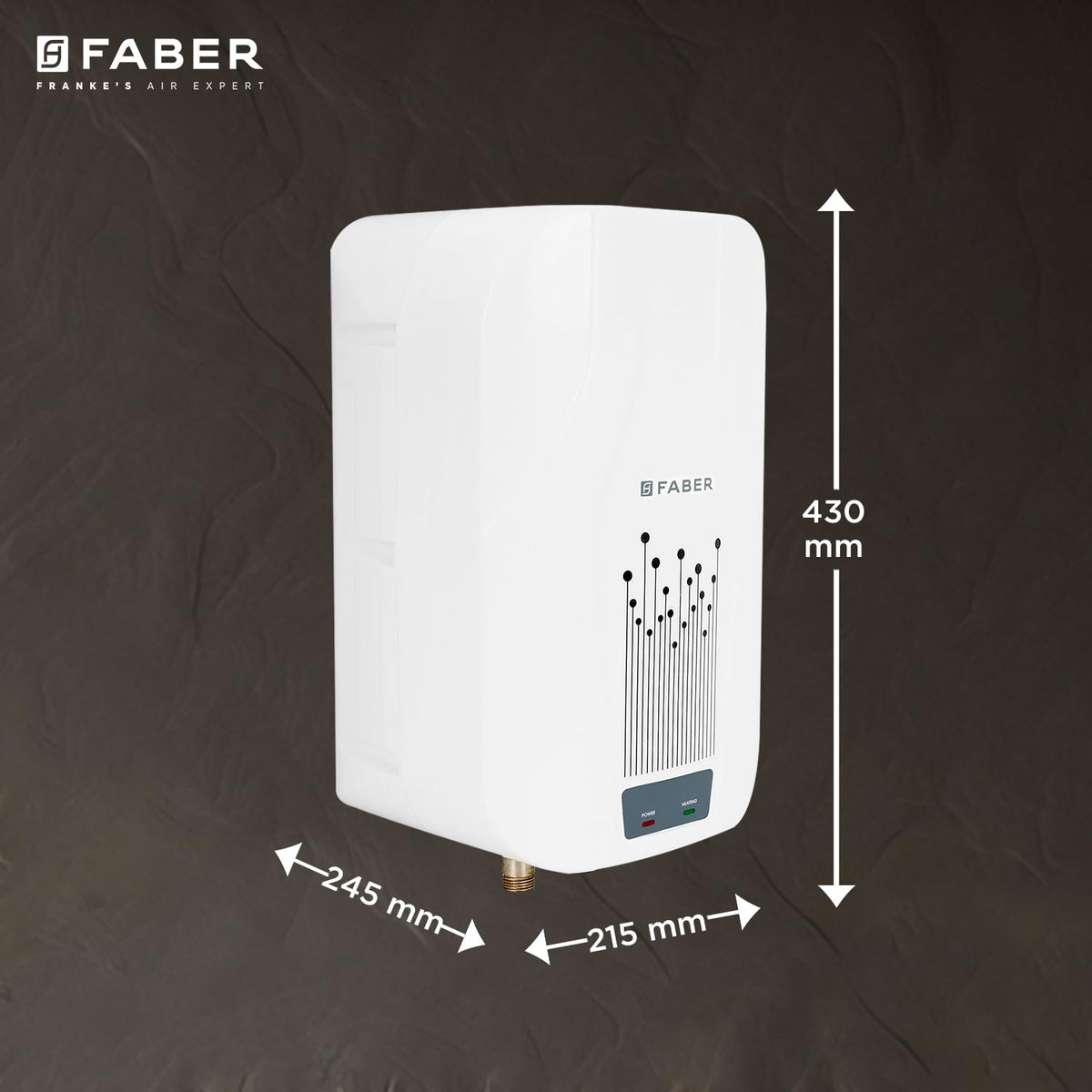 Faber Zippy Instant Geyser 5.9 Litre| 3000W | Free Pipe & Installation | Energy Efficient |5Yr Tank, 3Yr Heating Element