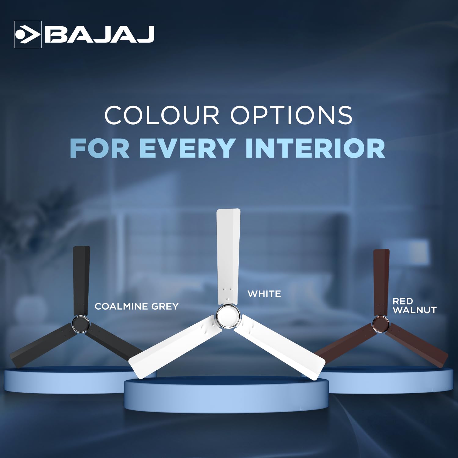 Bajaj Classico Sleek Plus 1200MM (48") BLDC Ceiling Fans For Home | BEE 5 Star Rated Energy Efficient Ceiling Fan | High Energy Density Motor | RF Remote | 2-Yr Warranty 【Base White】