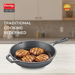 Prestige Cast Iron Grill Pan, 250 mm (Black)