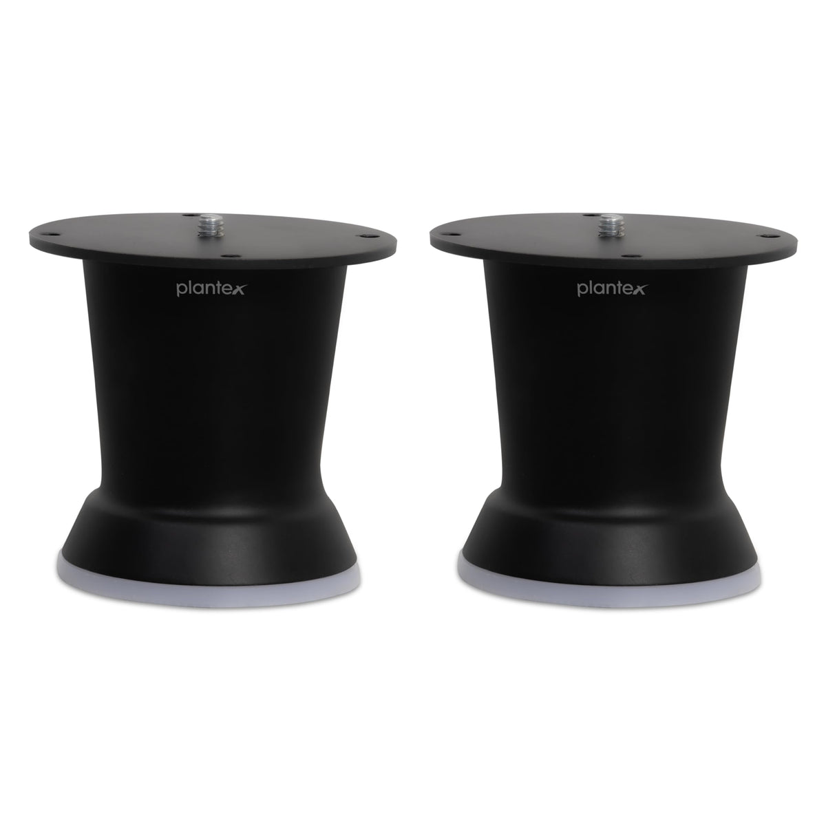 Plantex 3 Inch Sofa Legs for Bed Furniture/Sofa Legs for Table/Sofa Support Legs with Rubber Grip (Black, 2 Pcs)-1