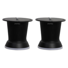 Plantex 3 Inch Sofa Legs for Bed Furniture/Sofa Legs for Table/Sofa Support Legs with Rubber Grip (Black, 2 Pcs)-1