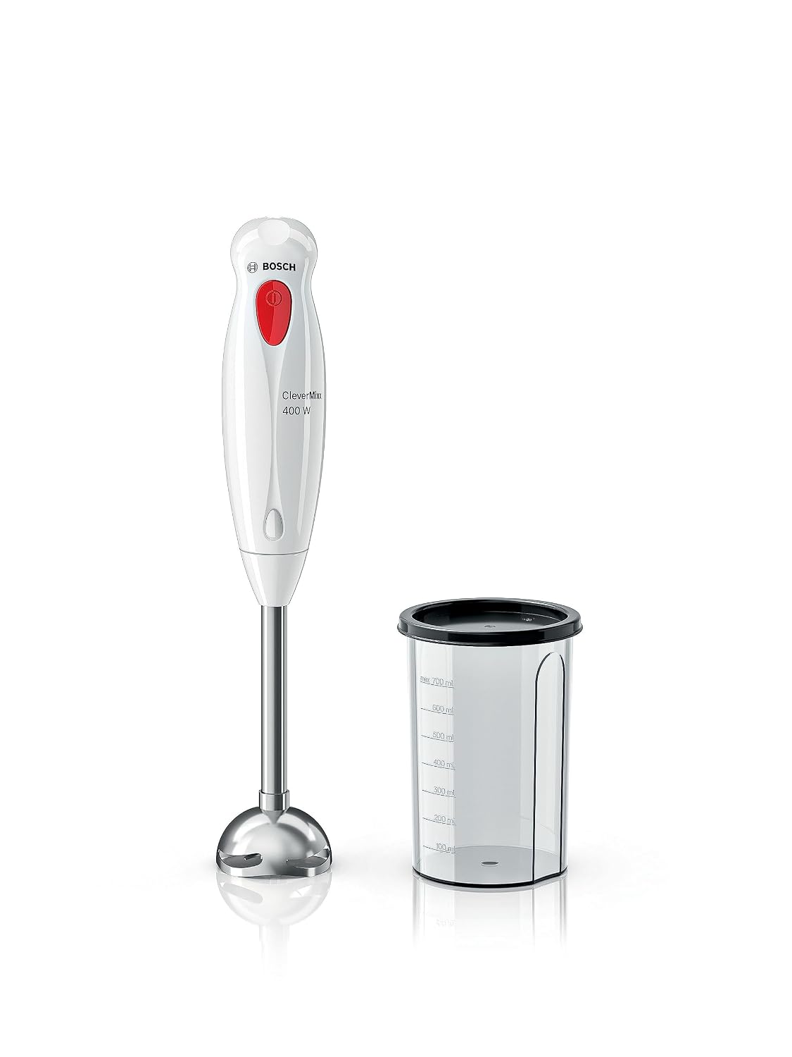 Bosch 400 Watts Steel Leg Hand Blender With Beaker, Chopper And Whisker (Black) Ms1Bg1151I